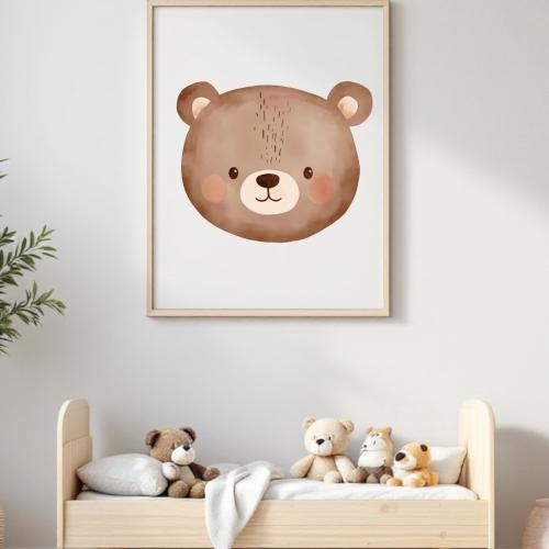 Poster Bär braun